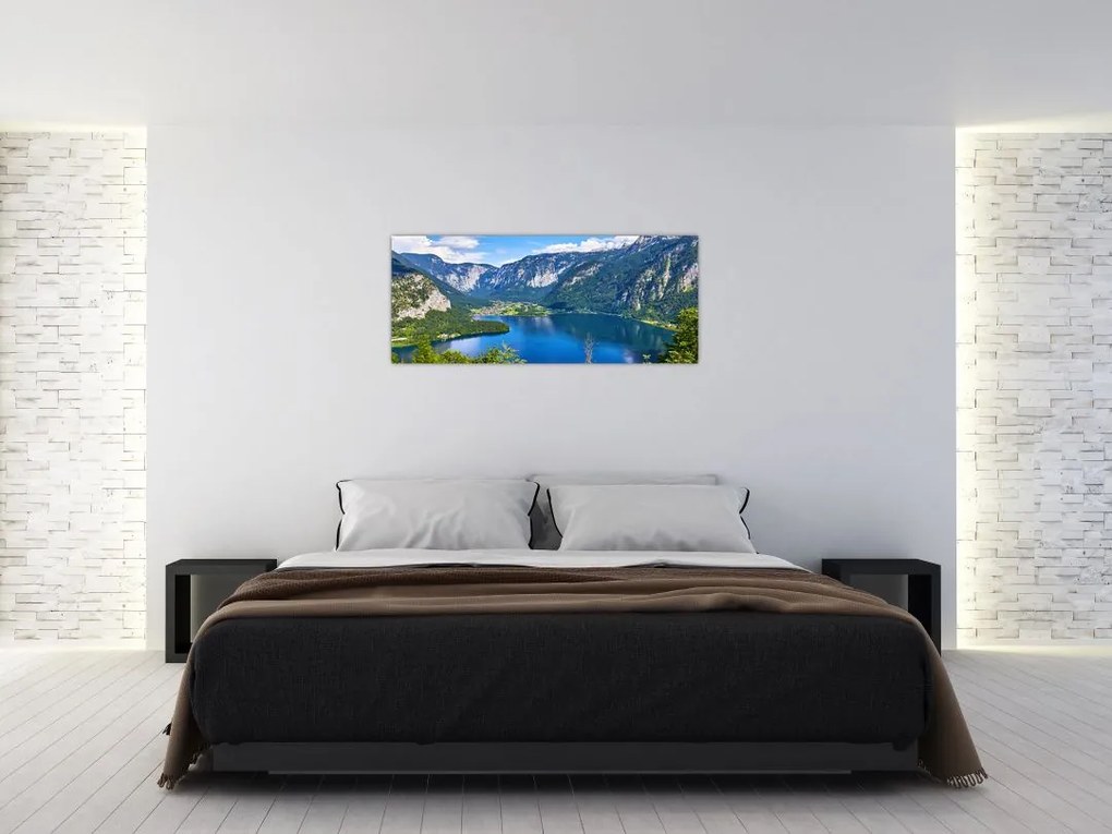Tablou - Lacul Hallstatt, Hallstatt, Austria (120x50 cm)