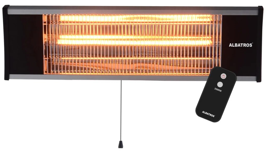 Radiator electric infrarosu de perete (lampa cu fibra de carbon) RFC-2001AT