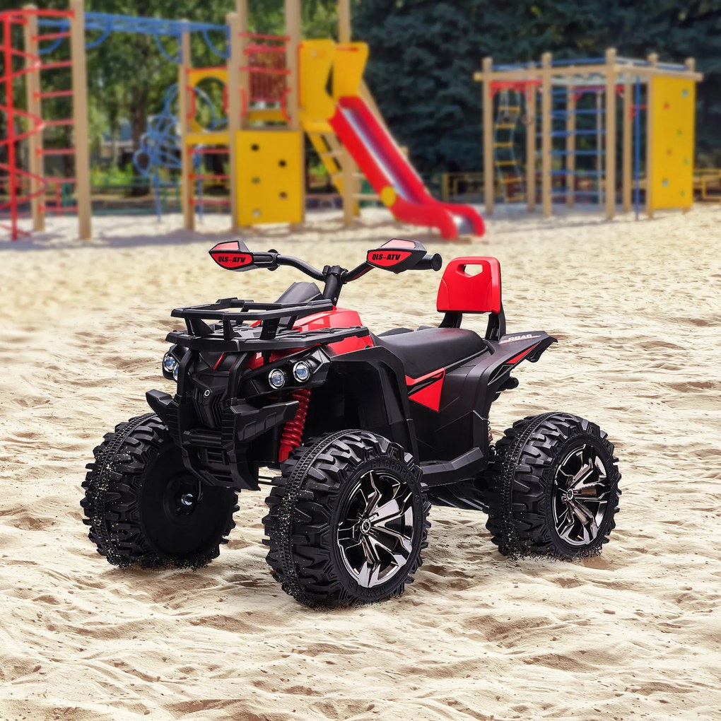 ATV electric 12V HOMCOM pentru copii 3-5 ani, 100x65x73cm | Aosom Romania