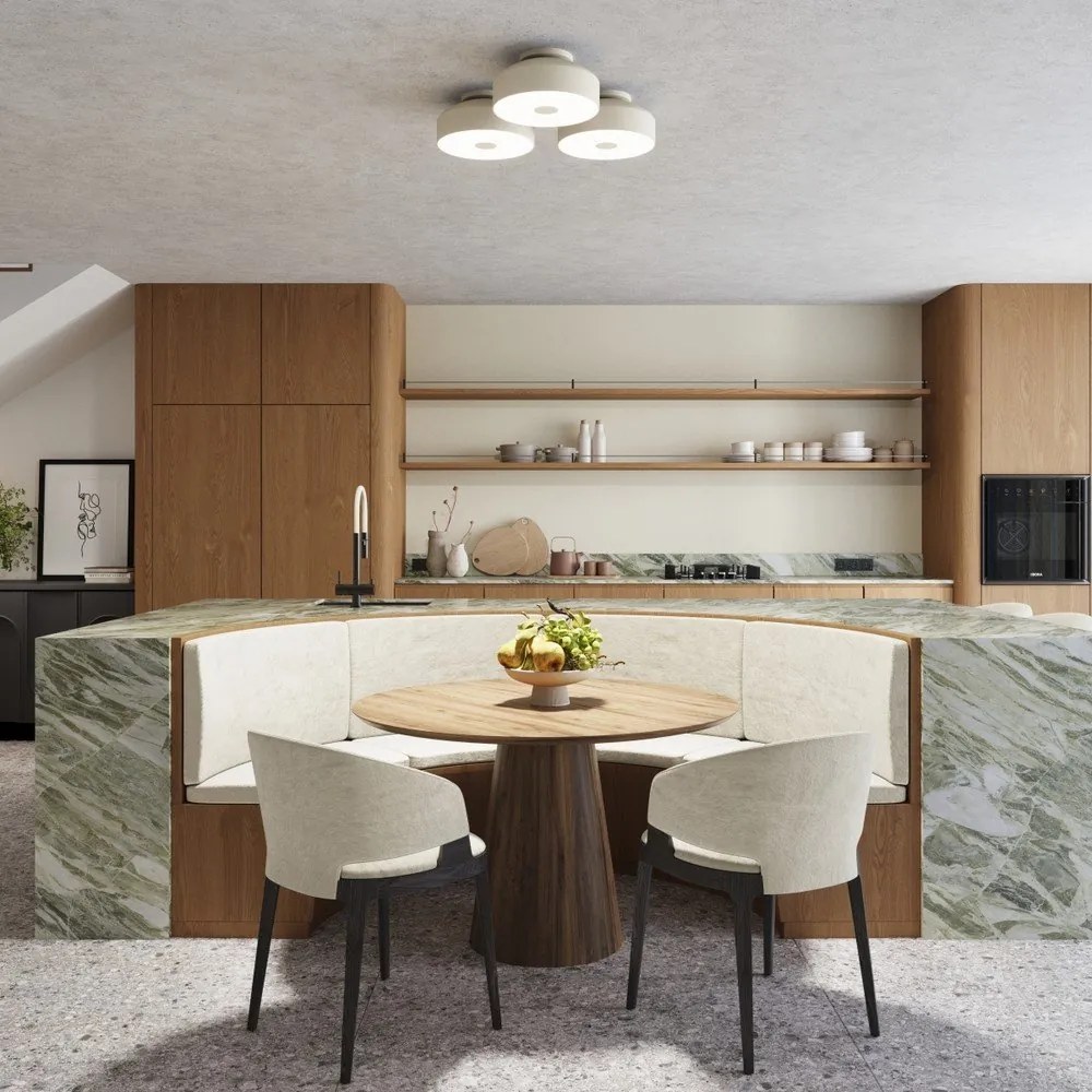 Plafonieră crem ø 30 cm Blacko – Sollux