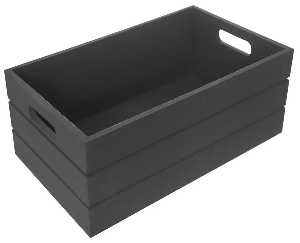 Cutie din lemn Orion, antracit, 36 x 26 x 15cm, L