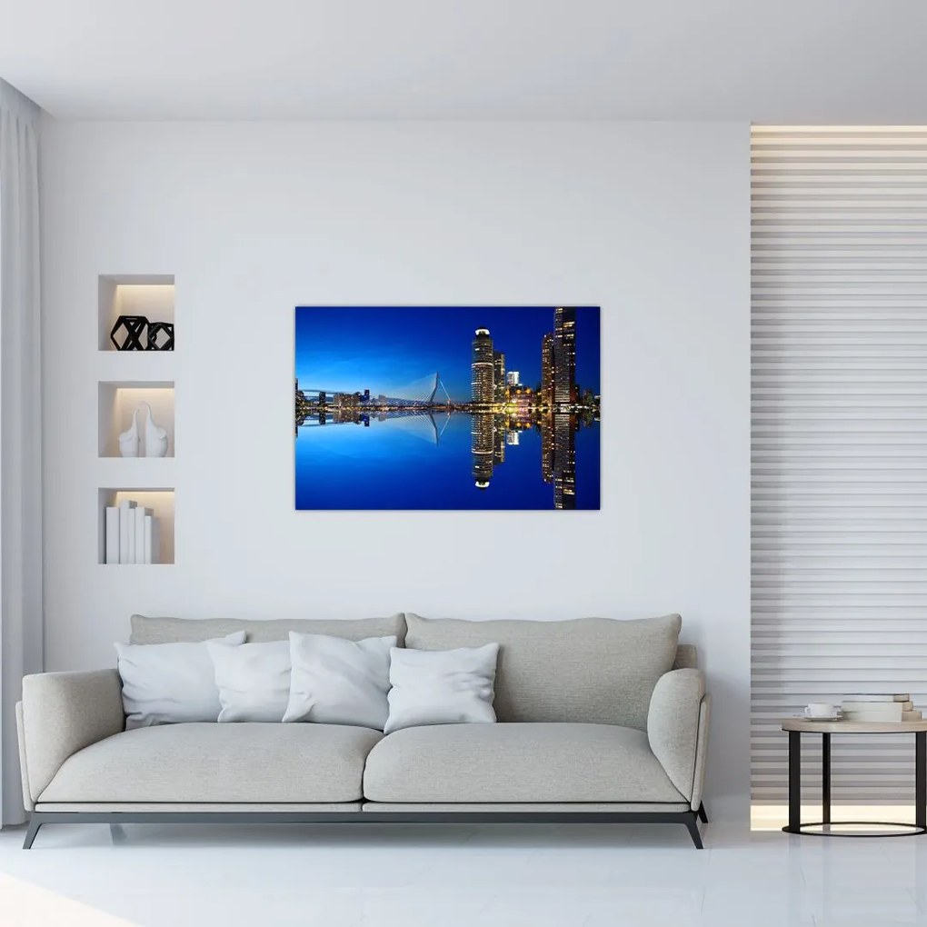 Tablou - Rotterdam nocturn (90x60 cm)