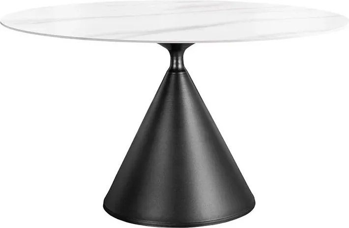 Masa rotunda SIGNATURE 135cm ceramica alba
