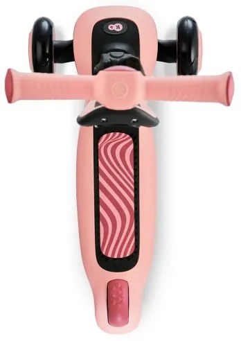 Trotinetă pentru copii KINDERKRAFT 2 în 1 HALLEY Rose pink