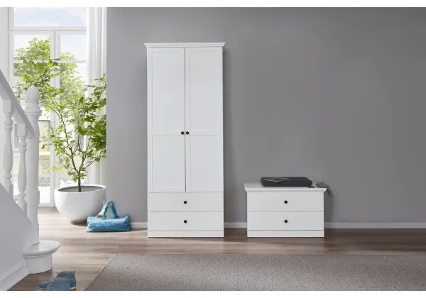 Comodă LIANTE 49x81 cm alb