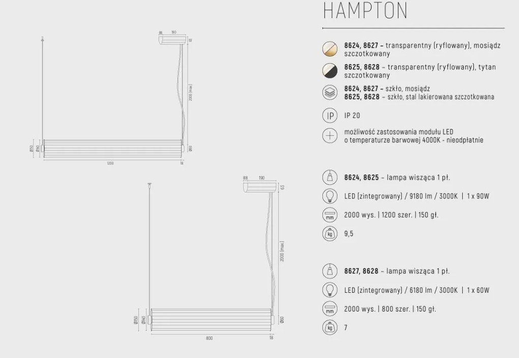 Lustra LED eleganta realizata manual Hampton alama periata