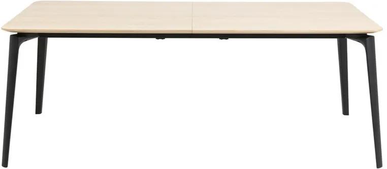 Masa dining maro/neagra din lemn si otel 100x200 cm Connect Oak Actona Company
