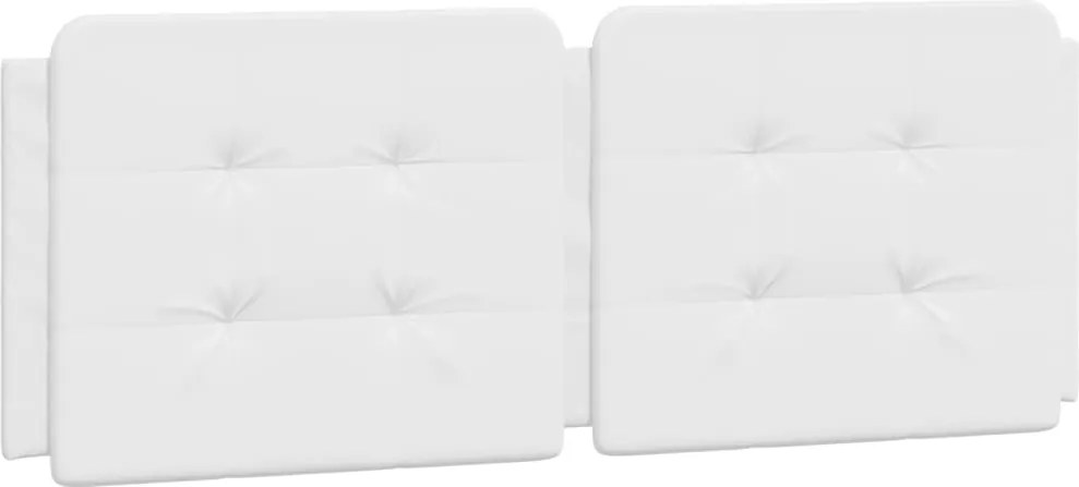vidaXL Pernă pentru tăblie pat, Zadar, alb, 120 cm, piele artificială