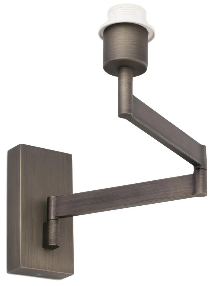 Aplica cu brat articulat stil clasic design elegant ARTIS-2 bronz/alb