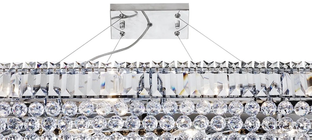 Candelabru XXL cristal design LUX Vesuvius 26L 8382CC SRT