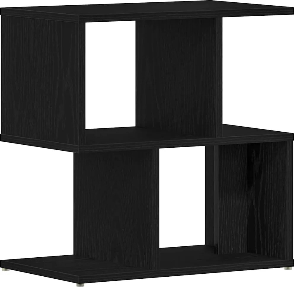 vidaXL Dulap de noapte Stejar Negru 50 x 30 x 51,5 cm Lemn compozit