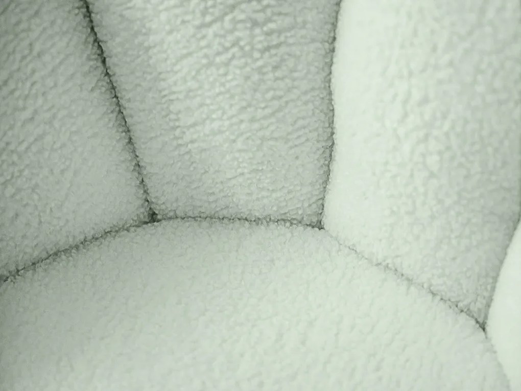 Fotoliu de design rotativ BLOOM cu taburet, verde deschis