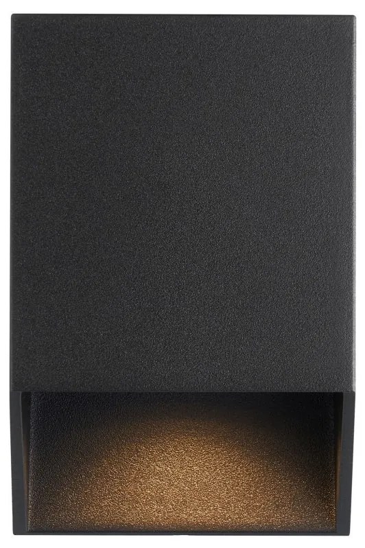 Aplica Perete Exterior, Lumina in Jos, Protectie IP44, Nico negru