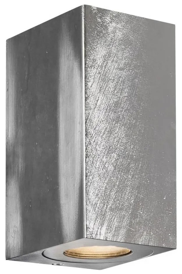 Nordlux - Aplică de perete pentru exterior CANTO 2xGU10/28W/230V IP44 argintiu