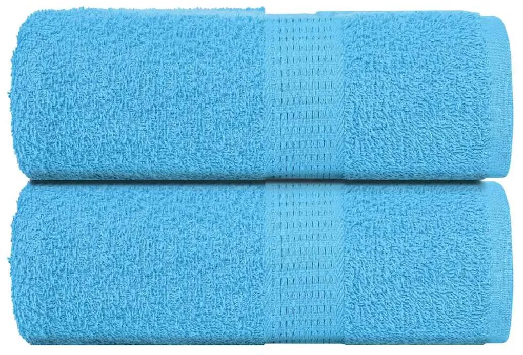 vidaXL Prosoape de baie 2 buc. FROGN turcoaz 30x30 cm 100% bumbac