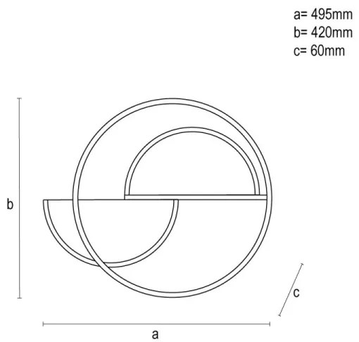 Plafonieră LED dimabilă LED/70W/230V 3000-6500K alb/negru + telecomandă