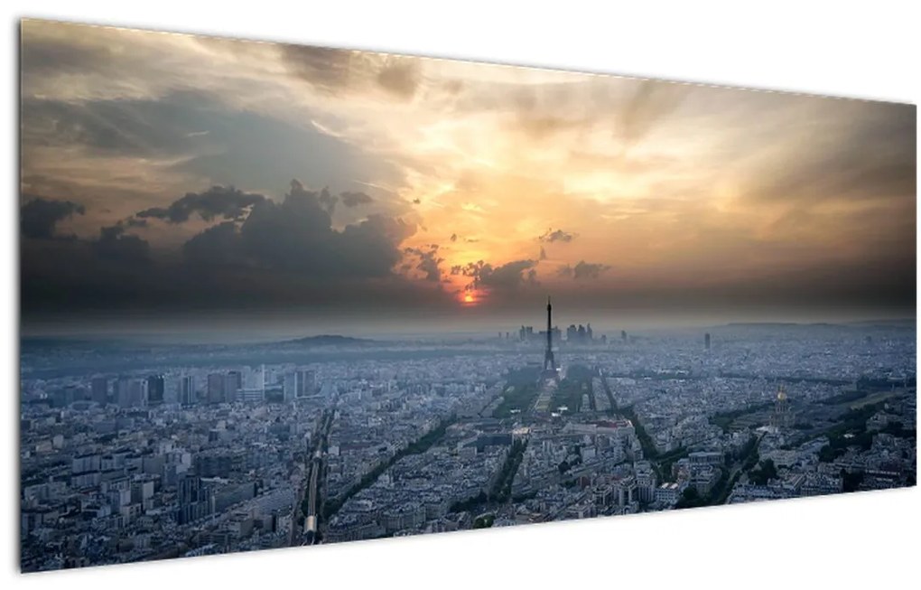 Tabloul - Paris din înâlțime (120x50 cm), în 40 de alte dimensiuni noi