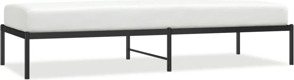 vidaXL Cadru pat metalic, negru, 80x200 cm