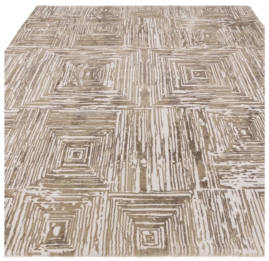 Covor bej 80x150 cm Kuza Lines Beige – Asiatic Carpets