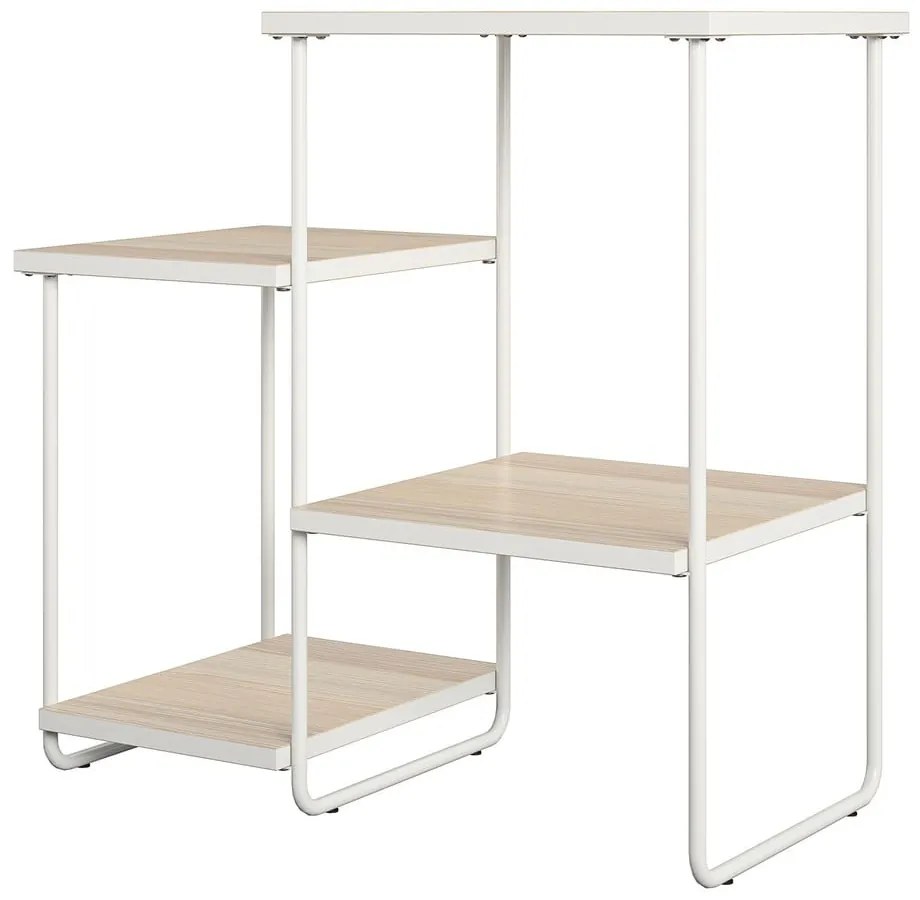 Masă consolă albă/în culoare naturală cu blat cu aspect de lemn de frasin 35x67 cm Dante – Støraa