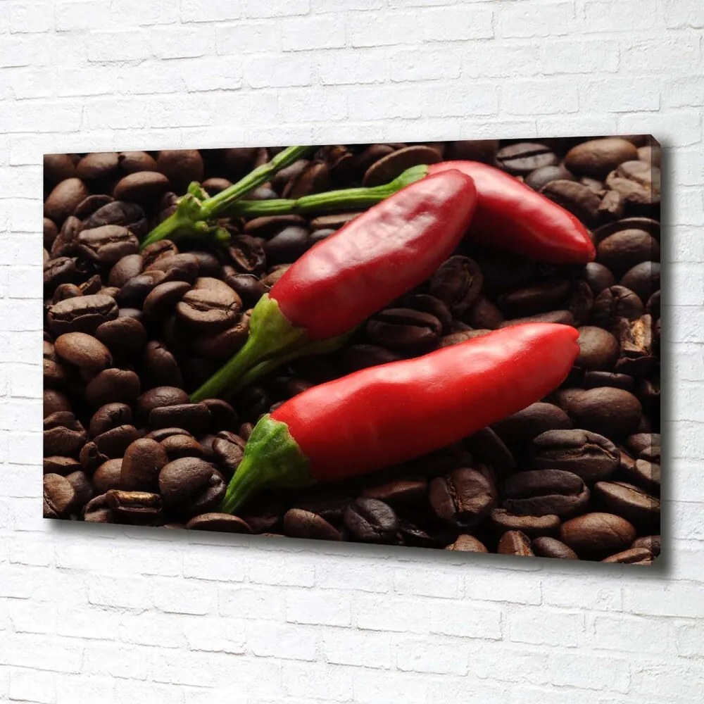 Tablou pe pânză canvas Chilli și cafea