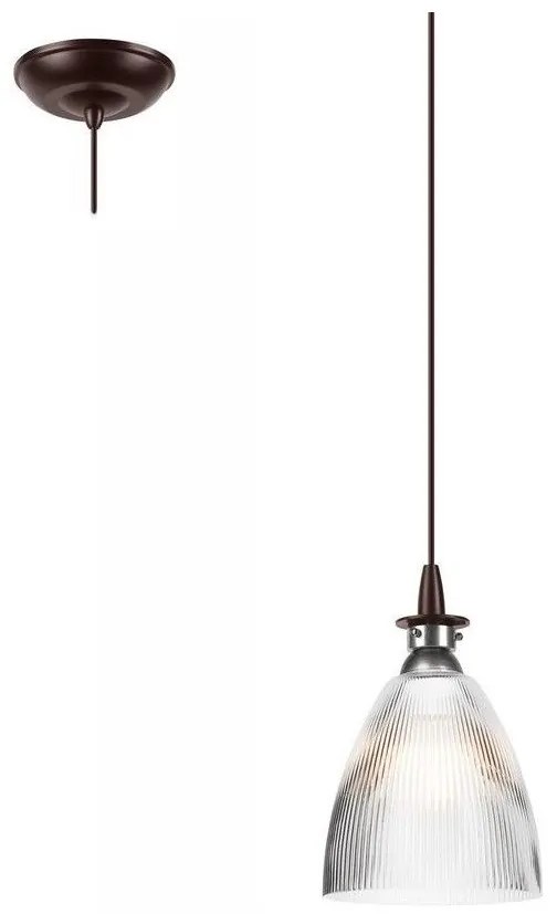 Lustră LED pe cablu JODI 1xE27/60W/230V bronz