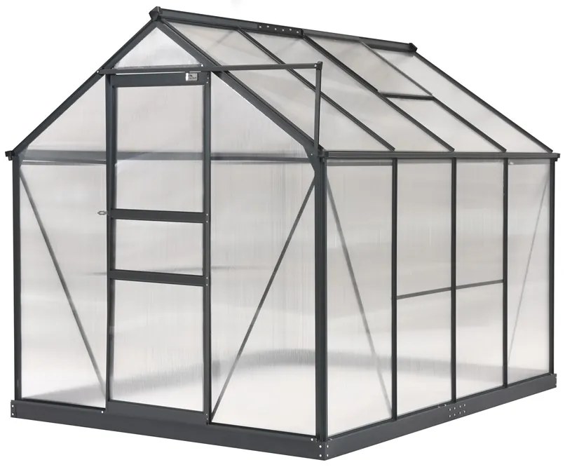 Seră de flori din aluminiu Azalia 1,9 x 2,5 m CoverTech antracit