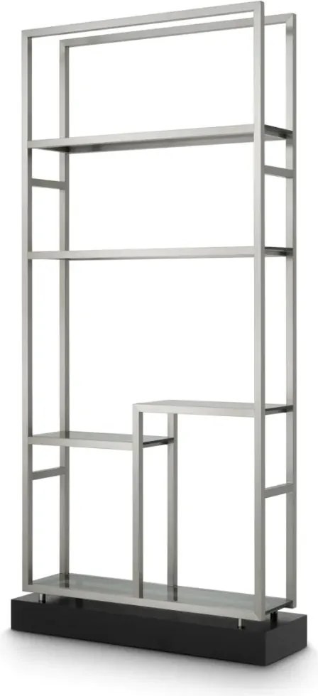 Raft design LUX, Otel Periat, Sticla Fumurie, Corrado II