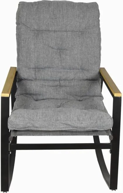 Fotoliu suspendat, oțel, perne căptușite, gri, 2 buc