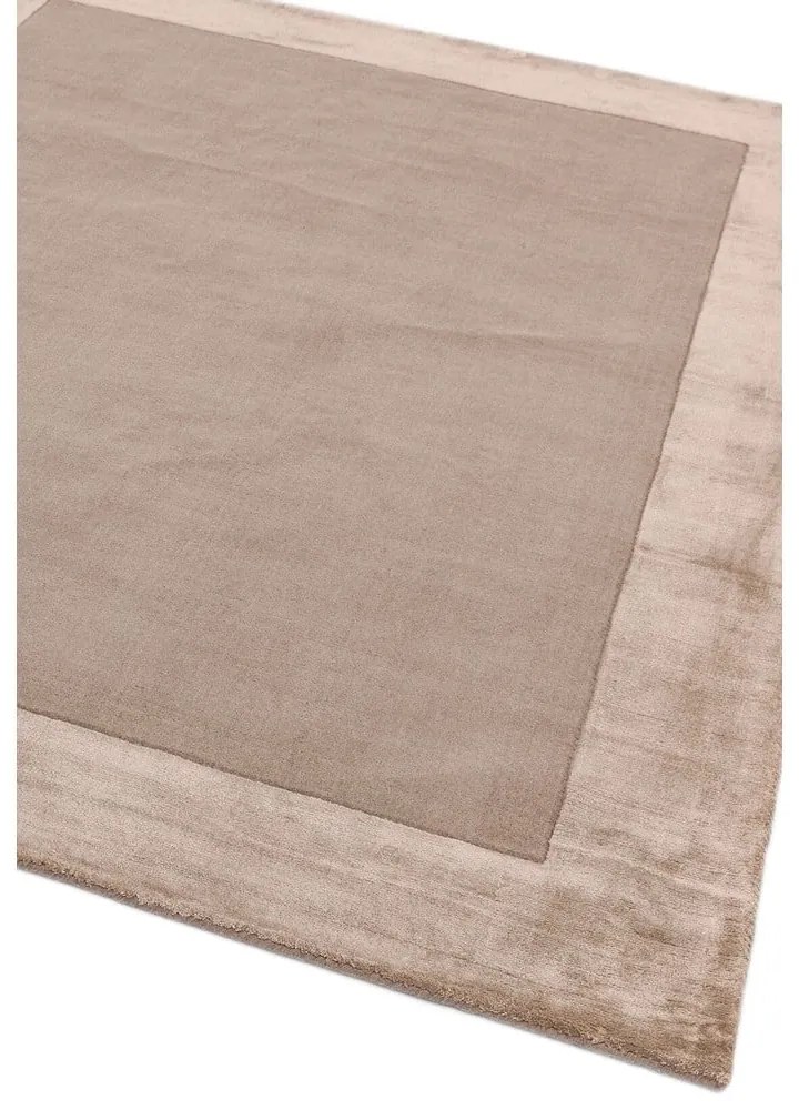 Covor maro deschis handmade din amestesc de lână 120x170 cm Ascot – Asiatic Carpets