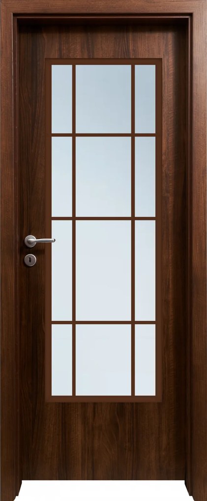 Usa HDF cu toc reglabil din MDF PAL - Colectia SONG 5.3 - Culoare Nuc 260-350 mm, Nuc Clasic, Folie Decor