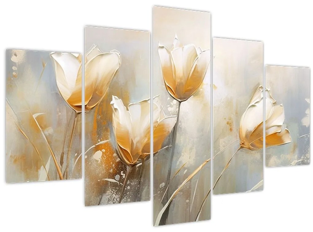 Tablou - Pictura de lalele (150x105 cm)