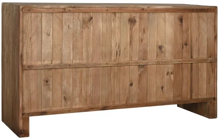 Bufet, natur, din lemn de pin reciclat, Albarel