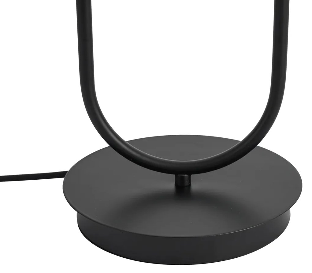 Lampă de masă Art Deco neagră cu 2 lumini - Tuning