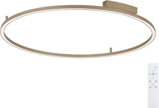 Brilagi - Corp de iluminat LED dimabil PORTOFINO LED/85W/230V Ø 120 cm bej + telecomandă
