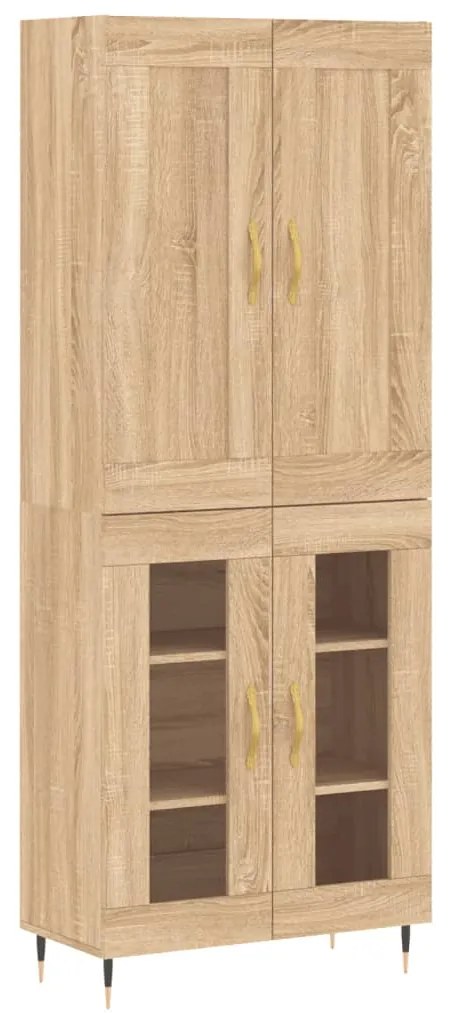 3199604 vidaXL Dulap înalt, stejar sonoma, 69,5x34x180 cm, lemn compozit