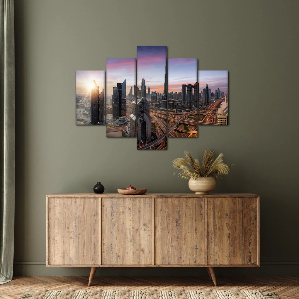 Tablou - Panorama din Dubai (150x105 cm)
