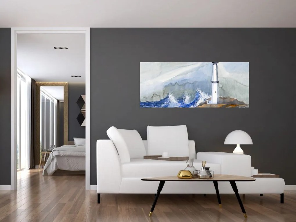 Tablou cu pictura farului (120x50 cm)