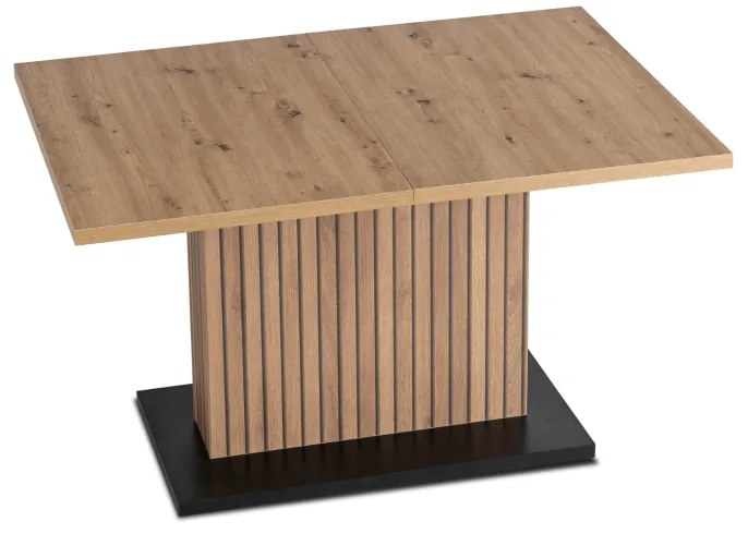 JAKS Masă extensibilă 130 - 180 cm stejar artisan negru Giant