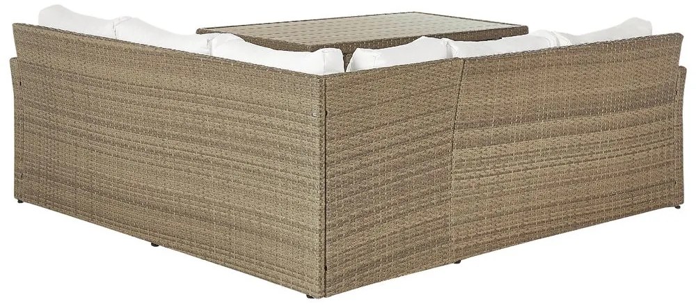 Set mobilier de grădină Beltran (maro). 1077947