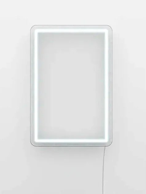 Decorațiune luminoasă de perete Candy Shock Rectangle, 30 x 40 cm, alb