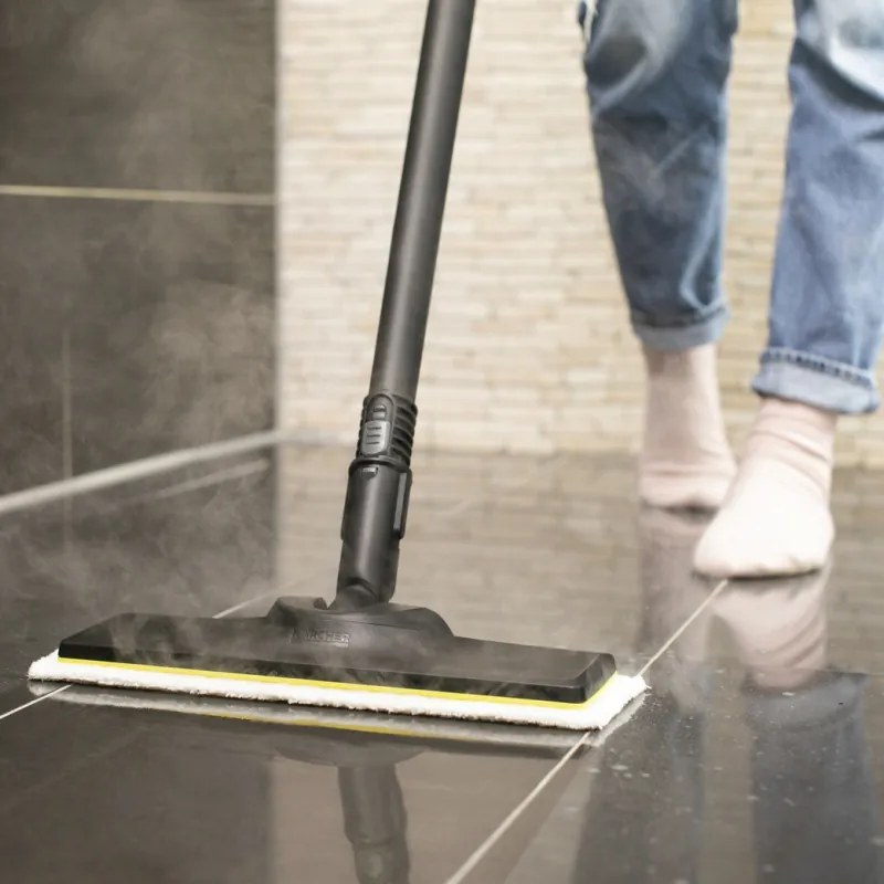 Aparat de curatat cu abur Karcher SC 3 EasyFix, 1900 W, 1 l, 3,5 bari, 75 m², Incalzire in 30 de sec, Alb/Negru