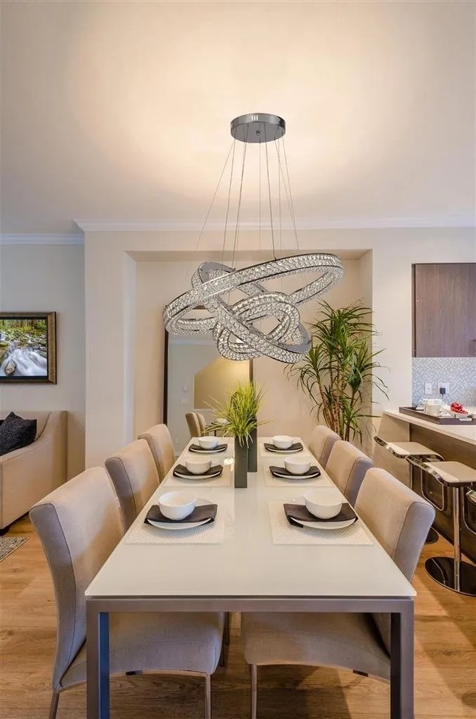 Lustra suspendata cu 3 inele design modern LED Bands