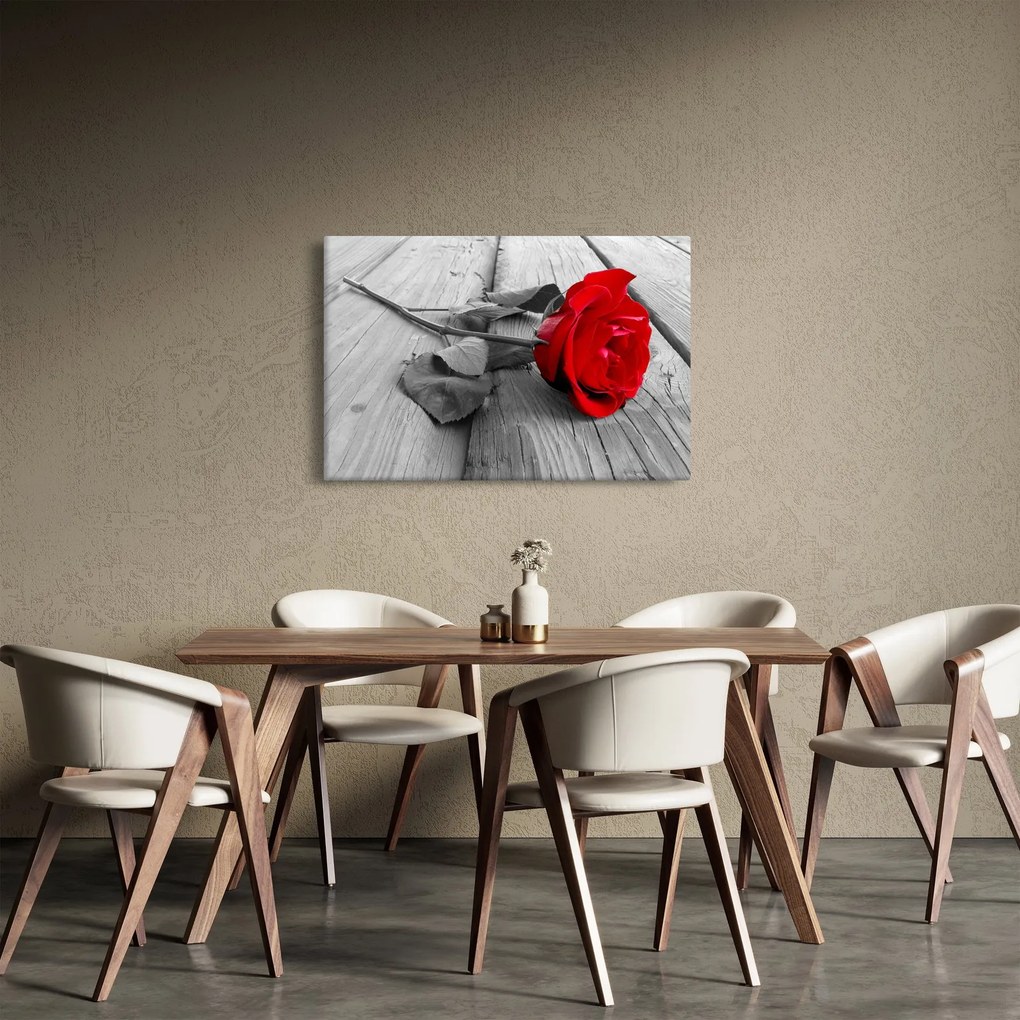 Tablou cu trandafiri roșii (90x60 cm)