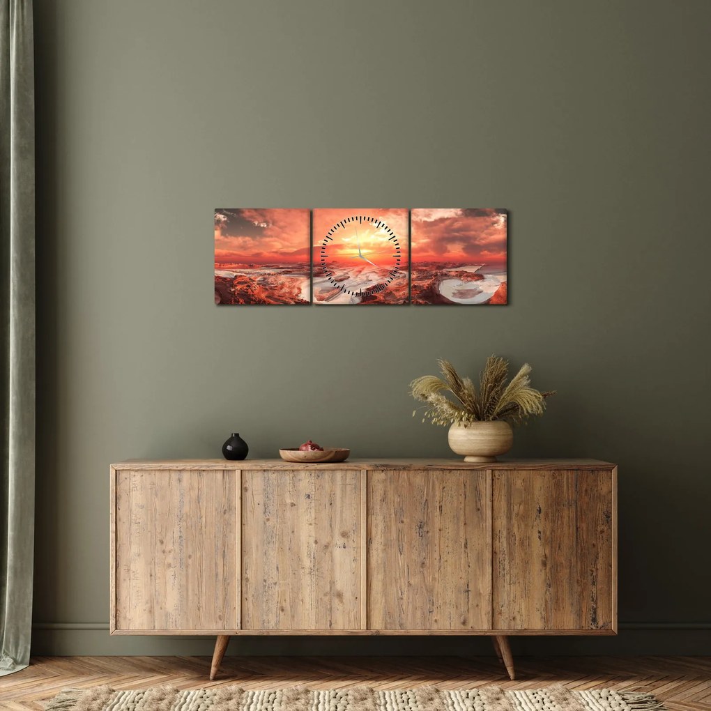 Tablou - Marte (cu ceas) (90x30 cm)