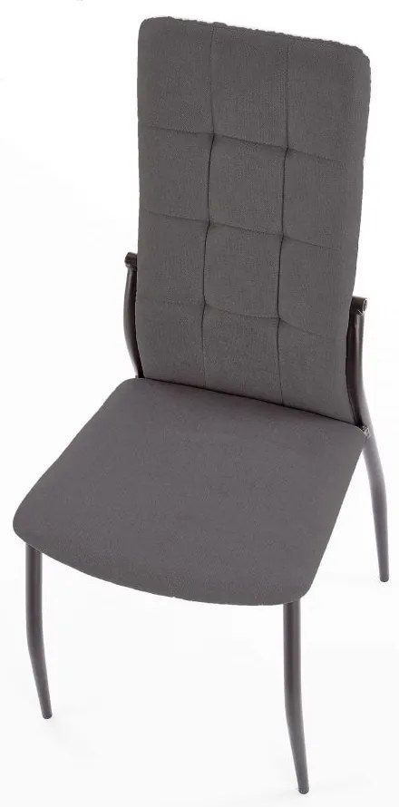 Scaun de bucaterie Muriel, gri/negru