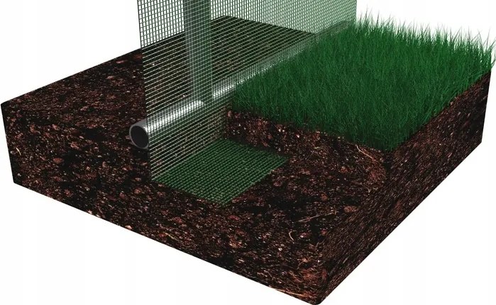 Politunel de grădină EXTRA 2 x 3 m cu ușă articulată