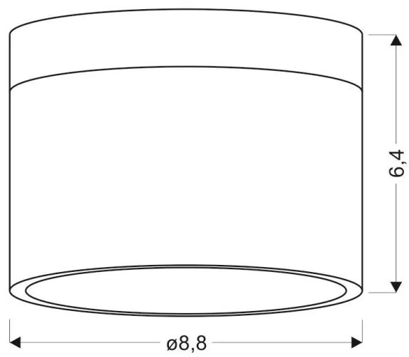 Spot LED TUBA LED/9W/230V alb/negru