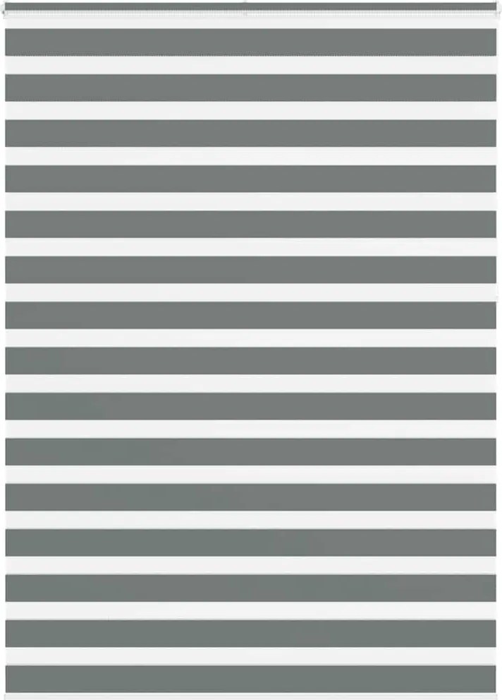 vidaXL Jaluzea tip zebra gri închis lățime țesătură 155,9 cm poliester