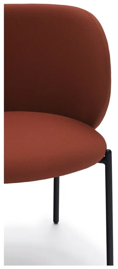 Set de scaune de sufragerie roșu 2 buc. tapițat Mogi – Teulat